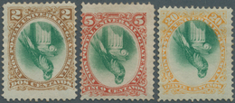 11167 Thematik: Tiere-Vögel / Animals-birds: 1881, Guatemala. Three Values "Quetzal" With Inverted Center - Sonstige & Ohne Zuordnung