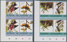 11176 Thematik: Tiere-Vögel / Animals-birds: 1985, St. Vincent. Complete BIRD Series (8 Values) In 4 Doubl - Sonstige & Ohne Zuordnung