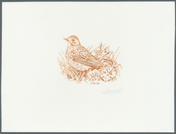 11192B Thematik: Tiere-Vögel / Animals-birds: 2000, Belgium. Epreuve D'artiste Signée In Brown For The Stam - Sonstige & Ohne Zuordnung