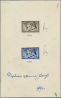 11208 Thematik: UPU / United Postal Union: 1953, UN New York. Imperforate Proofs For Complete UPU Set (2 V - U.P.U.