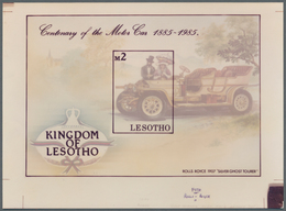 11219 Thematik: Verkehr-Auto / Traffic-car: 1985, Lesotho, 2m. Rolls-Royce Silver Sprint, Photographic Ess - Autos