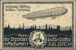 11245 Thematik: Zeppelin / Zeppelin: 1919, Zeppelinpost Deutschland, LZ 17/SACHSEN 13.7.: Eine Der Schönst - Zeppeline