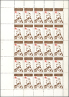 11251 Thematik: Rotes Kreuz / Red Cross: 1942, Set Of Nine Values In Mint Never Hinged Sheets Of 25 With M - Croix-Rouge