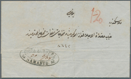 11307 Ägypten - Vorphilatelie: 1858 (May 5), Entire Letter From Samanud To Alexandria Rated 1½ Piastres In - Prefilatelia