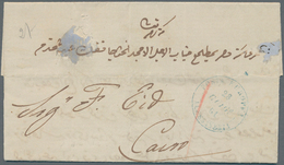 11318 Ägypten: 1862/64, Four Entire Letters With Circled "POSTA EUROPEA" Datestamps, 1861 From Alexandria - 1915-1921 Protectorat Britannique