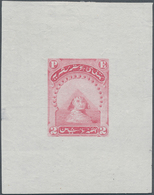 11331 Ägypten: 1867 'Sphinx & Pyramid' Essay For The 2pi. Value In Rose By National Bank Note Co., New Yor - 1915-1921 British Protectorate