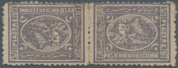 11353 Ägypten: 1874 Third Printing (2nd "Bulâq" Issue) 2½pi. Violet, Perf 12½ X 13¼, HORIZONTAL TÊTE-BÊCHE - 1915-1921 British Protectorate