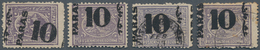 11364 Ägypten: 1879 Provisional 10pa. On 2½pi. Violet With "SURCHARGE MISPLACED & DIAGONAL", Perf 12½, Wmk - 1915-1921 Protectorat Britannique