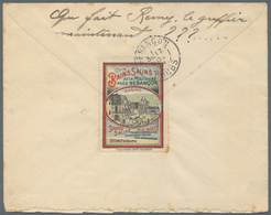 11382 Ägypten: 1898, Printed Cover (Le Courrier D'Orient) To Besançon, France Franked With 1888/93 2m., 5m - 1915-1921 Britischer Schutzstaat