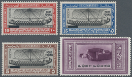 11414 Ägypten: 1926, 5 M To 50 P With Imprints "PORT FOUAD", Four Values With Superb Perforation In Mint N - 1915-1921 Britischer Schutzstaat