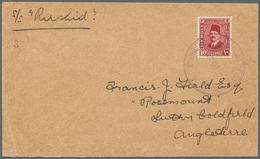 11426 Ägypten: 1929 Ca., SHIP MAIL By S/S "RASHID": Cover Franked By 10m. King Fouad And Addressed To Engl - 1915-1921 Protectorat Britannique