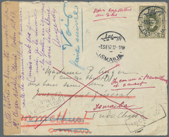 11428 Ägypten: 1932, Cover From Ismalia Franked By King Fouad 20m. Addressed To Madame Auger At General Go - 1915-1921 Protectorat Britannique