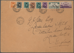 11435 Ägypten: 1936, Large-size Cover To London Franked By 1936 'Exhibition' 10m. Violet, 6m. Airmail Stam - 1915-1921 Britischer Schutzstaat