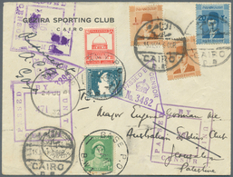 11447 Ägypten: 1941 (June 15), Censored Cover From Gezira Sporting Club Cairo To The Australian Soldiers C - 1915-1921 Protectorat Britannique