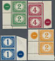 11490 Ägypten - Portomarken: 1889/1907, Postage Dues Set Of Four 2m. Green To 2pia. Orange In Vertical Pai - Autres & Non Classés