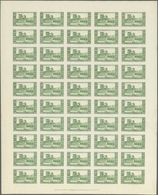 11548 Algerien: 1930, 100th Anniversary Of Conquest, 40c. Green, IMPERFORATE Sheet Of 50 Stamps Unmounted - Algérie (1962-...)