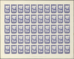 11550 Algerien: 1930, 100th Anniversary Of Conquest, 1.50fr. Ultramarine, IMPERFORATE Sheet Of 50 Stamps U - Algeria (1962-...)