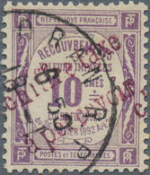 11580 Algerien - Portomarken: 1918, 10 C. Recovery Violet Overprint , Used, Signed. Maury 750,- ? - Algérie (1962-...)