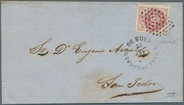 11592 Argentinien: 1862, Folded Letter Franked With 5 Centavos With Mute Point Cancellation Sent From "COR - Sonstige & Ohne Zuordnung