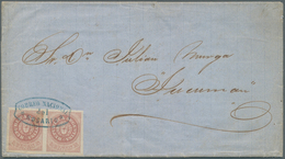 11602 Argentinien: 1863 Entire Letter From Rosario To Tucuman Franked By 1862 5c. Rose, Without Accent, Ho - Autres & Non Classés