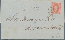 11605H Argentinien: 1872, 5c. Pale Carmine, Slightly Touched To Large Margins And Slight Creasing At Top, S - Sonstige & Ohne Zuordnung