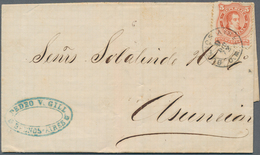 11606 Argentinien: 1870, 5 C. On Foreign Letter From BUENOS AYRES To Asuncion, Paraguay Franked With Domes - Autres & Non Classés
