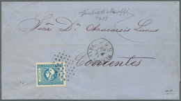 11627 Argentinien - Provinzen: Buenos Aires: 1859, BUENOS AIRES, 1 P. Localissue On Folded Letter Sheet Ti - Buenos Aires (1858-1864)