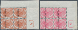 11661 Tasmanien - Stempelmarken: 1880, Platypus 3d. Chestnut And 1s. Rose-pink Perf. 14 With Vert. Black O - Briefe U. Dokumente