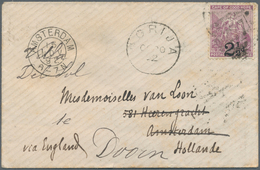 11706 Basutoland: 1892, CGH 2 1/2d/3d Tied W. Somewhat Weak "277" To Small Cover W. "MORIJA OC 20 92" Alon - 1933-1964 Colonie Britannique