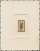 11720 Belgisch-Kongo: 1947, Kabela Figure 1,60 Fr. As Artist Proof On Card, Without Gum, Fine - Altri & Non Classificati