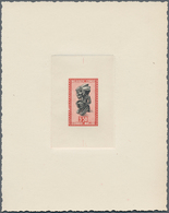 11721 Belgisch-Kongo: 1947, Kabela Figure 3,50 Fr. As Artist Proof On Card, Without Gum, Fine - Altri & Non Classificati