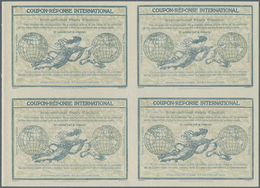 11797 Britisch-Ostafrika Und Uganda: Design "Rome" 1906 International Reply Coupon As Block Of Four 17 C. - Protettorati De Africa Orientale E Uganda