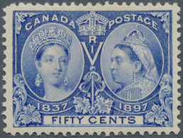 11837 Canada: 1897, QV 50 Cent Ultramar "60 Years Reign Jubilee" Perfect Perforated And Centered In Very F - Autres & Non Classés