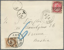 11839A Canada: 1899, 2 C Rose-carmine QV, Tied By Duplex TORONTO CANADA / S.DEPOT, NO 14 99, Underpaid Sing - Altri & Non Classificati