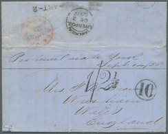 11878 Cuba: 1858, Folded Letter From Havana (dated 14.09.) With Handwritten Endorsement "Per Mail Via N. Y - Autres & Non Classés