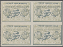 11900 Dahomey: Design "Rome" 1906 International Reply Coupon As Block Of Four 30 C. Dahomey. This Block Of - Sonstige & Ohne Zuordnung