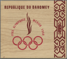 11903 Dahomey: 1967/70 (ca.), Lot Of Eleven Imperforated Single Die Proofs /Epreuve De Luxe Incl. Issues M - Autres & Non Classés