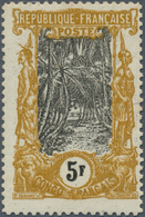 11989 Französisch-Kongo: 1900, French Congo. COCONUT GROVE 5fr Colored "mustard & Gray" Instead Of "brown- - Briefe U. Dokumente
