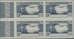 11999 Französisch-Westafrika: 1946 (ca), French West Africa. Non-issued Airmail Stamp 2.65fr Darkblue "Air - Autres & Non Classés