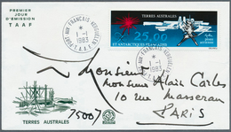 12002 Französische Gebiete In Der Antarktis: 1983. 25fr Abstract (by G. Mathieu) On FDC, Accompanied By A - Altri & Non Classificati