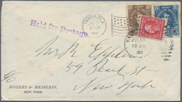 12048 Honduras: 1910, 5 C Brown And 10 C Blue "President Medina", Mixed Franking On Underpaid Cover Addres - Honduras