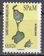 ST. PIERRE AND MIQUELON    SCOTT NO. 1026   MNH   YEAR  2016 - Gebruikt