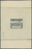 12136 Kolumbien - Ganzsachen: 1920, "El Capitolio", Die Proof In Black (Perkins, Bacon Co.) For Postal Sta - Colombia