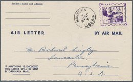 12152 Liberia: 1947, Airletter #1, Used "MONROVIA 22 SP 9" To Lancaster/PA, USA. - Liberia