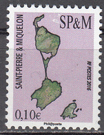 ST. PIERRE AND MIQUELON    SCOTT NO. 1029   MNH   YEAR  2016 - Oblitérés