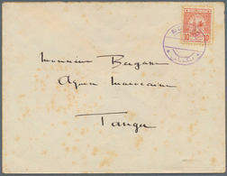 12213 Marokko - Scherifische Post: 1913. Single Franking 10m With Postmark "Meknes" (no Date) On Letter To - Maroc (1956-...)