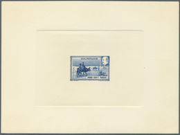 12220 Mauretanien: 1941, Petain/Ox Caravan, Epreuve In Ultramarine And Blank Value Field. Maury Refers To - Mauritania (1960-...)