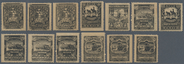 12255 Mexiko: 1895, Definitives "Postal Transportation", 1c. To 10p., Complete Set Of 13 Values As Perfora - Mexiko