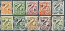 12283 Neuguinea: 1932, Raggi-Bird ½ D To1 £ With Plane-imprints "AIRMAIL" Total 16 Values Mint Lightly Hin - Papouasie-Nouvelle-Guinée