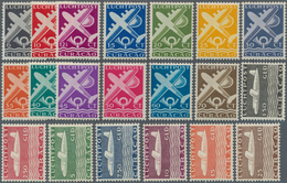 12318 Niederländische Antillen: 1947, 6 C To 25 G "Airmail Issue" Complete Set Of 20 Values All With Super - Curaçao, Antille Olandesi, Aruba